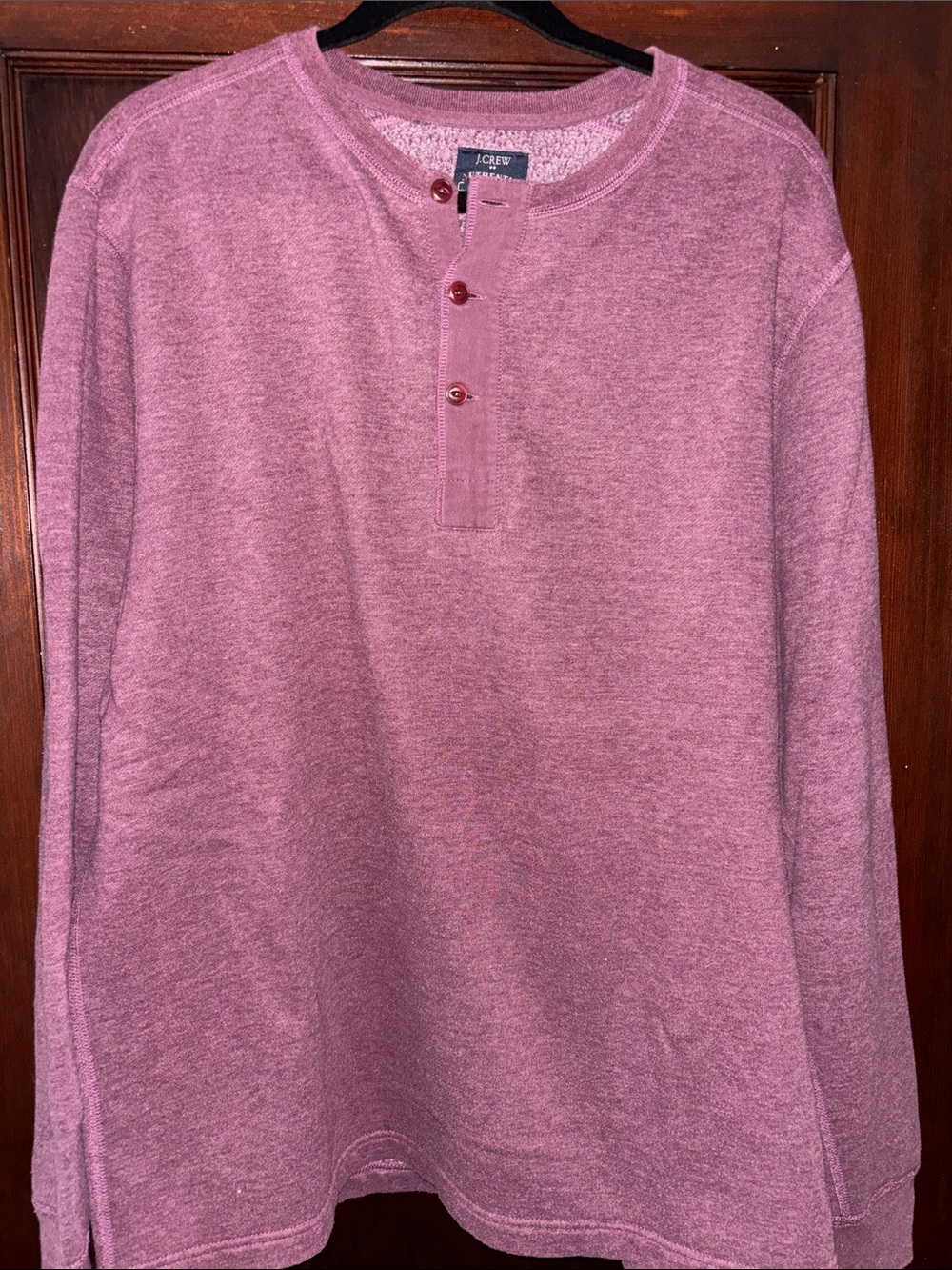 J. Crew Men's Henley Fleece